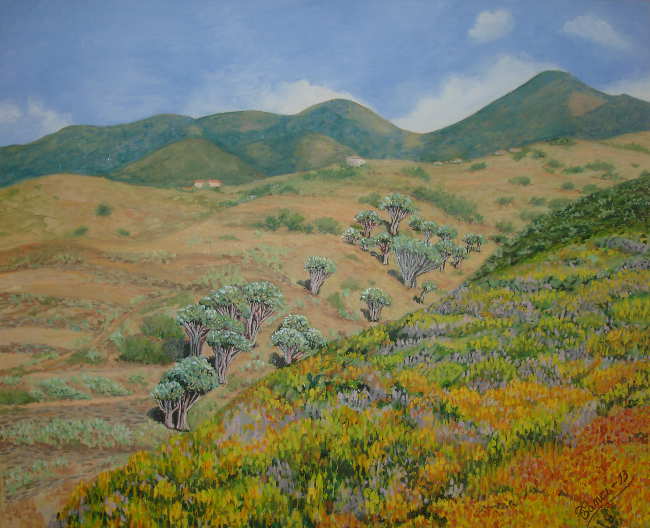 pintura dragonal garafia