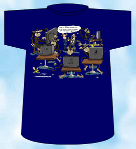 Camiseta 55 humor informatico programadores monos